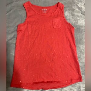 Cat & Jack Pink Sparkly Tank Top
